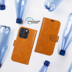 Étui de téléphone portable en cuir PU magnétique de luxe, conforme à la norme mondiale de recyclage, pour <span class=keywords><strong>iPhone</strong></span> 17 16 15 Pro Max, personnalisable - Product Image 2