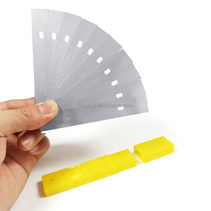 Lames de rasoir en acier de remplacement de 4 pouces, lames de grattoir pour le nettoyage de voiture, la maison, la serpillière, grattoir à glace - Product Image 4