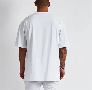 เสื้อยืดโอเวอร์ไซส์ผู้ชาย ผ้าฝ้าย 100% คอกลม แขนสั้น ไม่มีลาย สกรีนโลโก้ได้ สไตล์สตรีทแวร์ - Product Image 2