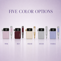 Machine à ongles sans fil Purple Coreless 7800mAh Max 85W, lime à ongles électrique pour usage professionnel en salon de manucure, prise en charge OEM ODM