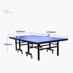 Juego de mesa de ping-pong plegable de 9 pies al por mayor MESA DE TENIS interior y exterior de estilo moderno con Red - Product Image 4