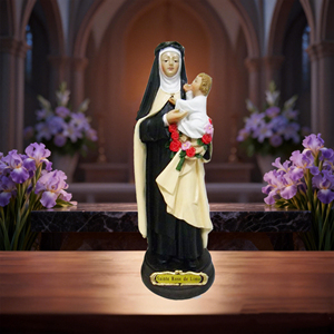 Figuras Religiosas de Resina de Alta Calidad, Santa Rosa de Lima, Regalos Cristianos, Artesanías, Decoración para el Hogar y Escritorio, Estatuas Religiosas Católicas - Product Image 3