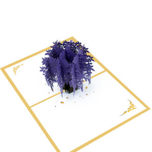 Impression personnalisée découpé au laser fleurs de cerisier faites à la main fleurs Sakura fête des mères <span class=keywords><strong>anniversaire</strong></span> 3D cartes de vœux Pop Up - Product Image 3