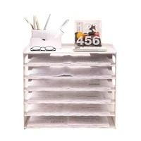 Organizador de Archivos Multicapa de Plástico, Suministros de Oficina, Almacenamiento, Clasificación, Portapapeles para Exámenes, Soporte para Papel de Dibujo A3 A4