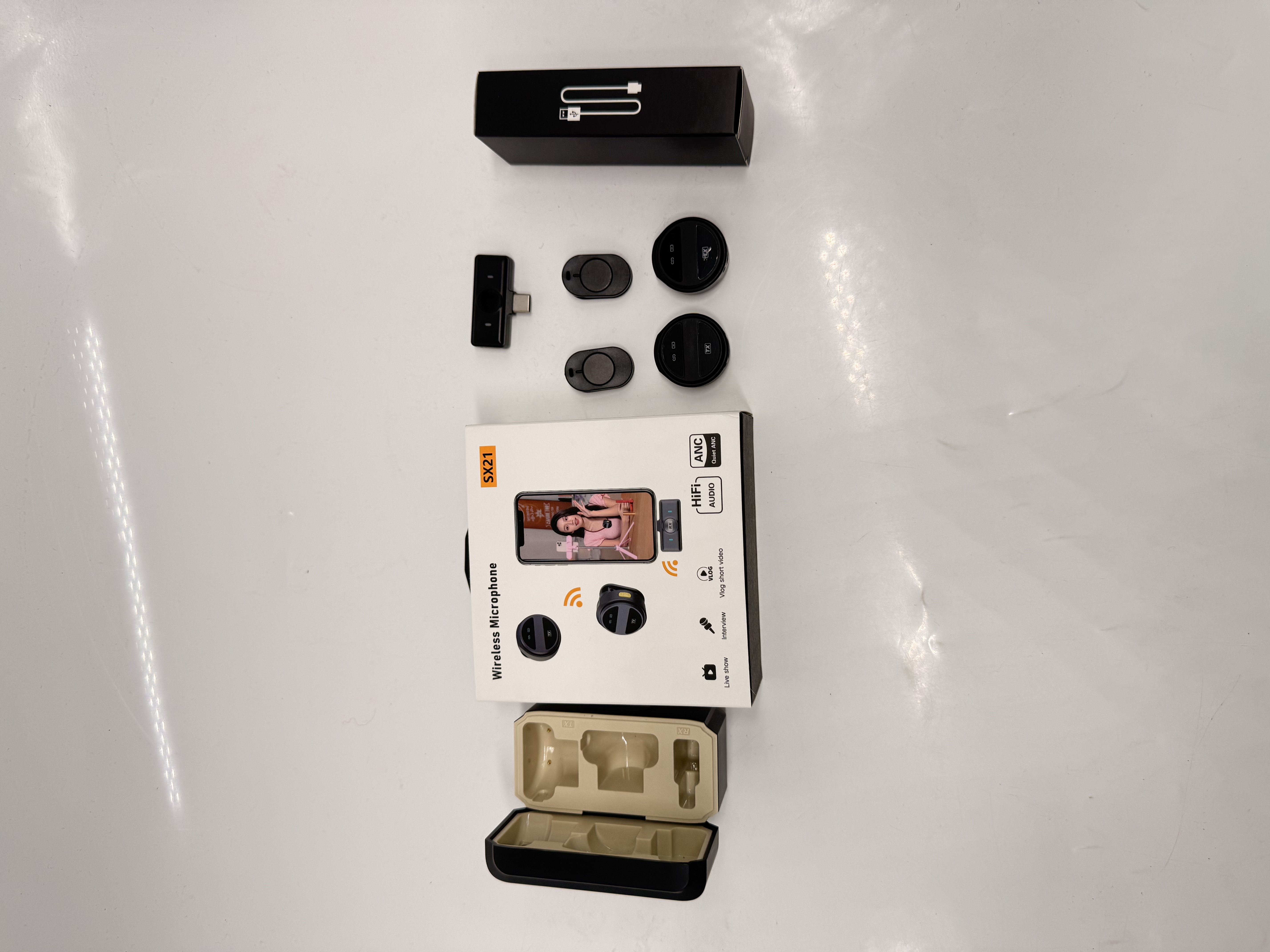 สีดำ SX21 TYPE-C