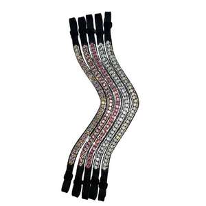 บราวน์หนังคริสตัลสีทองสำหรับม้าสั่งทำจากผู้ผลิตอินเดีย - Product Image 1