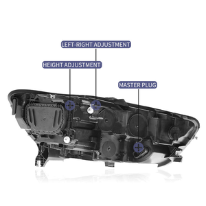 Faro Modificato LED con Indicatore di Direzione Sequenziale Blu per <span class=keywords><strong>Audi</strong></span> A6L 2012-2015, Stile <span class=keywords><strong>A7</strong></span> Aggiornato - Product Image 6