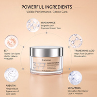 Crème éclaircissante pour les taches sombres OEM 377, crème hydratante pour le visage à la céramide, éclaircissant doux pour la peau, crème de soin pour unifier le teint