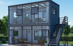 MHY 20ft 40ft Glas-Vorhangfassaden-Sandwichpaneel Modulares Containerhaus Geeignet für Büro-, Gewerbe- und Wohnnutzung - Product Image 2