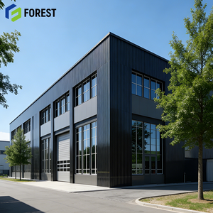 Entrepôt logistique commercial à grande portée pour le stockage de marchandises de détail, structure en acier industrielle, atelier - Product Image 1