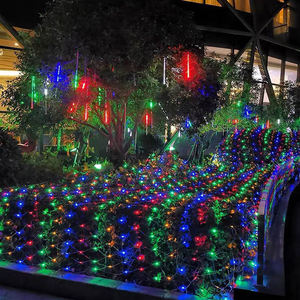 Taille personnalisée LED filet maille fée <span class=keywords><strong>guirlande</strong></span> lumineuse rideau <span class=keywords><strong>de</strong></span> fenêtre noël fée lumière fête <span class=keywords><strong>de</strong></span> mariage vacances <span class=keywords><strong>clignotant</strong></span> lumière - Product Image 5