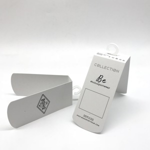 Custom <b>Cardboard</b> Tags and Sock Paper Tags with Plastic Hangers - Product Image 5