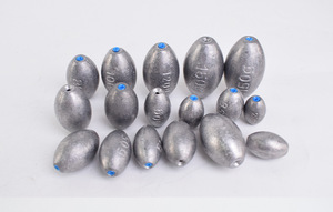 Phụ kiện câu cá nước mặn 0.5g - 300g, chì câu hình oval, trọng lượng lớn, kiểu dáng ô liu, lõi nhựa - Product Image 6