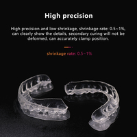 Accolades transparentes biocompatibles en résine dentaire 3D en résine polyester pour les dents 405nm uv pour imprimante à résine 3D LCD