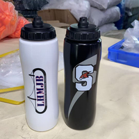 Bouteille d'eau personnalisée avec logo pour vélo, cyclisme, VTT, 700ml - 1000ml, bouteille d'eau en plastique pour sport (hockey sur glace), gourde en plastique