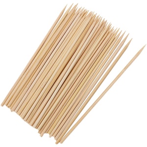 4.0mm * 6 8 10 12 pouces bâtons de <span class=keywords><strong>brochette</strong></span> en bois de bambou écologiques brochettes de kebab <span class=keywords><strong>turc</strong></span> bâtons de barbecue - Product Image 5