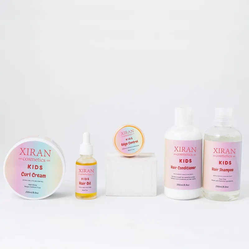 Sulfate Free Baby's Hair Care & Styling Products Curly Hair Care Set Private Label Organic Kid Hair Care Product