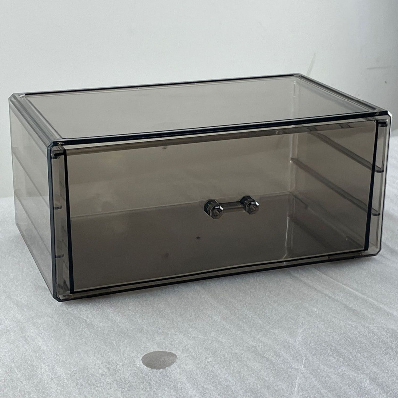 [Transparent Gray Single Layer Drawer]