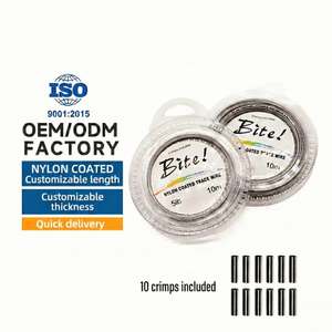 <span class=keywords><strong>Filo</strong></span> <span class=keywords><strong>da</strong></span> <span class=keywords><strong>Pesca</strong></span> in Acciaio Inox Rivestito in Nylon 1*7 <span class=keywords><strong>di</strong></span> Alta Qualità, <span class=keywords><strong>da</strong></span> 5LB a 200LB, con Caratteristica <span class=keywords><strong>di</strong></span> Galleggiamento - Product Image 4