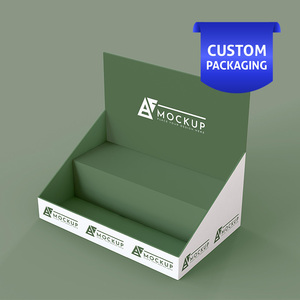 Custom Multi-Purpose Coated <b>Paper</b> Display Tray with Handle and UV Coating for Retail Merchandising and Storage Organizer OEM/ODM - Product Image 6