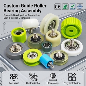 Roulement <span class=keywords><strong>à</strong></span> rouleaux PEEK <span class=keywords><strong>à</strong></span> faible bruit et <span class=keywords><strong>à</strong></span> haute résistance pour rails de glissière de sièges électriques et composants de mouvement - Product Image 1