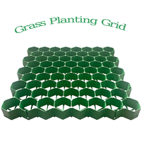 Grilles de gravier Matière première HDPE Parking Verdissement Bouche de fleurs Allée Grille d'herbe perméable