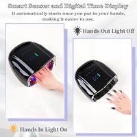 Lampe à ongles UV LED sans fil ODM 96W, 42 perles rechargeables, séchoir portable haute performance pour manucure à domicile, sans fil, pour usage domestique