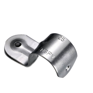 Abrazadera de tubo metálica NSPV tipo P para un solo conducto, 25 mm, diámetro de cable de 5,2 mm, gestión de cables - Product Image 6