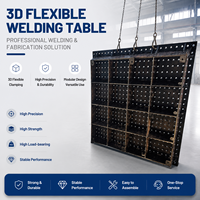 Tables de soudage industrielles nitrurées pour charges lourdes, poste de travail flexible 3D pour le soudage de cadres mécaniques