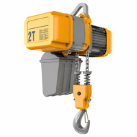 Palans électriques à chaîne DCER 1 tonne, 3 tonnes, 5 tonnes à faible hauteur de levage avec chariot pour espaces de plafond bas