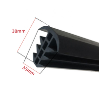 Bouchon à fente en forme de T étanche résistant Bandes d'étanchéité en caoutchouc photovoltaïque Profils de panneaux solaires Remplisseur de joint de dilatation en caoutchouc EPDM