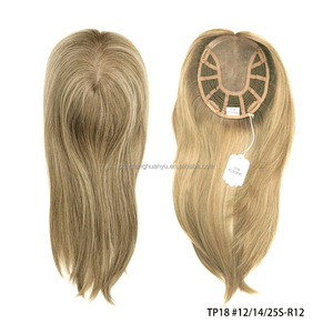 Topper juif en <span class=keywords><strong>cheveux</strong></span> humains vierges brésiliens, base mono 6x7 avec trame cousue à la machine, postiches naturels pour femmes, livraison rapide - Product Image 6