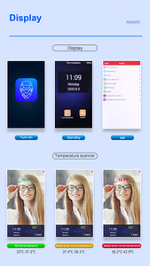 Detección biométrica inteligente Pantalla táctil de <span class=keywords><strong>8</strong></span> 'Pantalla de reconocimiento facial Cámara Medición de temperatura <span class=keywords><strong>Control</strong></span> de acceso de puerta de seguridad - Product Image 4