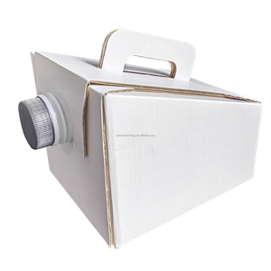 Caja <span class=keywords><strong>de</strong></span> Cartón Corrugado Kraft Reutilizable y Sostenible, con Asa Magnética Impermeable para Bebidas Frías para Llevar - Product Image 5