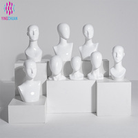 Maniquí Unisex de Alta Gama, Modelo de Cabeza de FRP, Duradero, Clásico, Estable, Decorativo, Directo de Fábrica, para Tienda