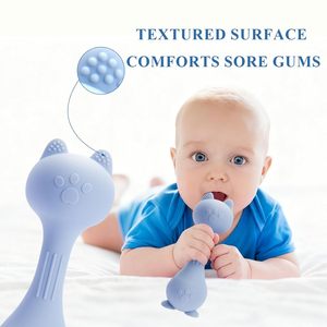 Juguete Sensorial Educativo de Silicona de Grado Alimenticio para Bebés, Mordedor y Sonajero, Libre de BPA, Seguro y Suave, Set de Regalo para Recién Nacidos - Product Image 4
