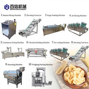 Ligne de production de chips de banane plantain à succès, friteuse en acier inoxydable, capacité personnalisable, entièrement automatique - Product Image 1