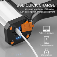 Lampe de poche LED haute puissance xhp50, torche de 800m, longue portée, projecteur, USB Rechargeable, lanterne de Camping en plein air