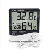 Elektronisches Thermometer Hygrometer aus Kunststoff mit Digitalanzeige IP52-Zertifiziert OEM/ODM Anpassbar 1 Jahr Garantie 0,1°C