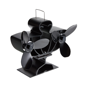 <span class=keywords><strong>Ventilateur</strong></span> <span class=keywords><strong>de</strong></span> poêle à double tête alimenté <span class=keywords><strong>par</strong></span> <span class=keywords><strong>la</strong></span> <span class=keywords><strong>chaleur</strong></span> pour usage domestique, en alliage d'aluminium, installation sur le haut du foyer, portable, certifié ROHS - Product Image 1