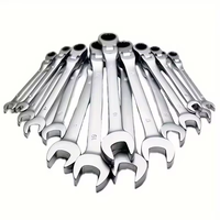 Jeu de clés mixtes CR-V personnalisées Clé dynamométrique métrique industrielle à double tête de pouce Outil à main à cliquet Support OEM