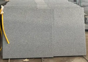 Vendita calda naturale nuovo mattone di granito grigio scuro fiammato G654