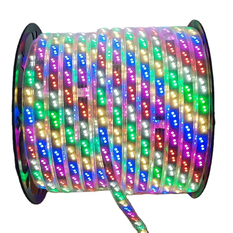 6 colors in 1 three rows 144LED/M 2835 SMD waterproof IP67 mutil colors 220v horse running led strip lighting