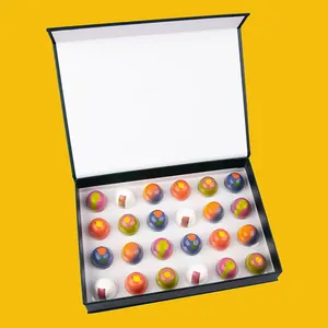 Boîte en papier de luxe vide en forme de <span class=keywords><strong>livre</strong></span> rigide avec aimant, emballage personnalisé, boîte d'emballage pour bonbons sucrés au chocolat - Product Image 6