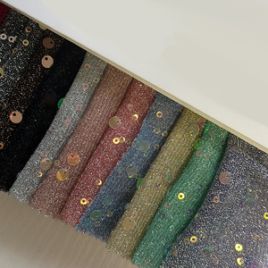 The New Hot 3+6MM Thick Thread Knitted <strong>Embroidered</strong> Sequin <strong>Fabric</strong> Shiny Attractive Glossy Anti-wrinkle <strong>Fabric</strong> - Product Image 6