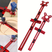 Guide de fraisage circulaire en alliage d'aluminium de 400 mm pour le travail du bois, gabarit de découpe circulaire pour routeur, localisateur de perçage pour menuiserie