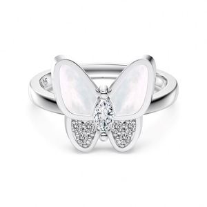 Dylam New Trendy Design <b>Jewellery</b> 925 Sterling Silver <b>Shell</b> 5A Zirconia Fine Jewelry Daily Wear Rings for Women - Product Image 1