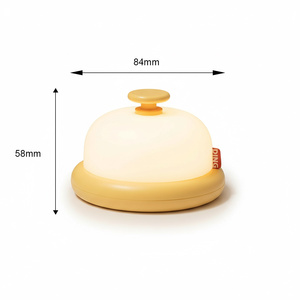 Luz Nocturna de Escritorio con Forma de Campana, Luz Blanca Suave Regulable, Recargable por USB, Lámpara de Noche para Dormitorio, Habitación Infantil, Decoración, Regalo para Niños - Product Image 2