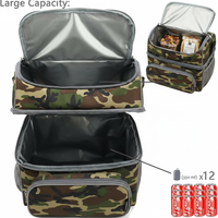 Sac Isotherme Léopard Camouflage Double Couche en Polyester Résistant à l'Eau avec Sangle Réglable – Fabrication Personnalisée
