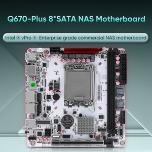 Placa Base Q670 de 8 Bahías para Mini PC NAS ITX, Versión Mejorada LGA1700, Compatible con Procesadores de 12.ª a 14.ª Generación, con VPro - Product Image 2